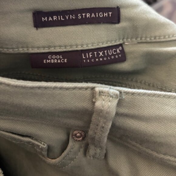 NYDJ Marilyn Ankle with Fray Hem in Cool Embrace Lily Pad - 8T - Picture 6 of 8